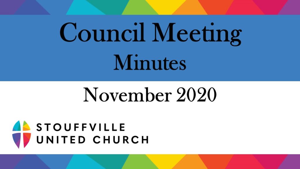 Stouffville United Church November Council Meeting Minutes