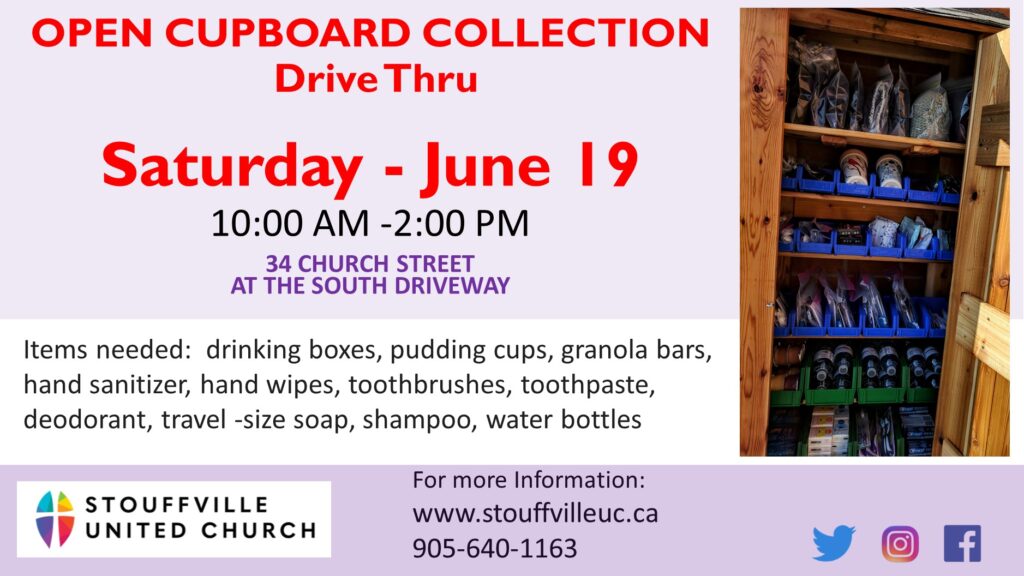 OPEN CUPBOARD COLLECTION Drive Thru Event